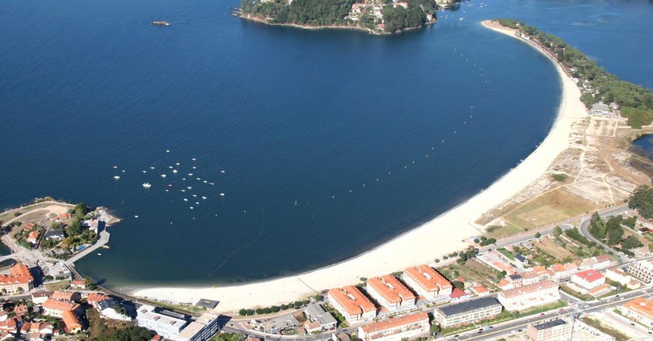 Casita Independiente Y Tres Apartamentos Con Piscina Ladeira Playa Baiona Bagian luar foto