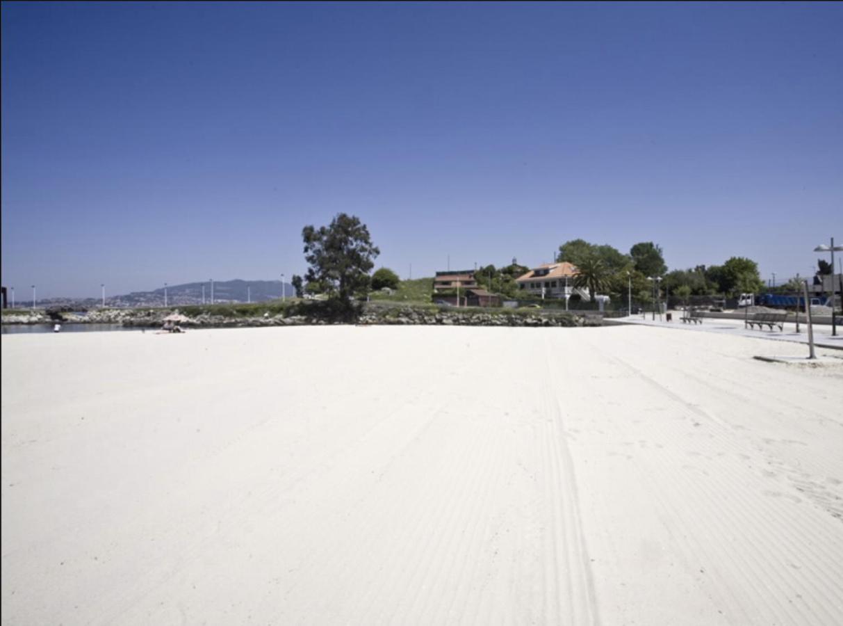 Casita Independiente Y Tres Apartamentos Con Piscina Ladeira Playa Baiona Bagian luar foto