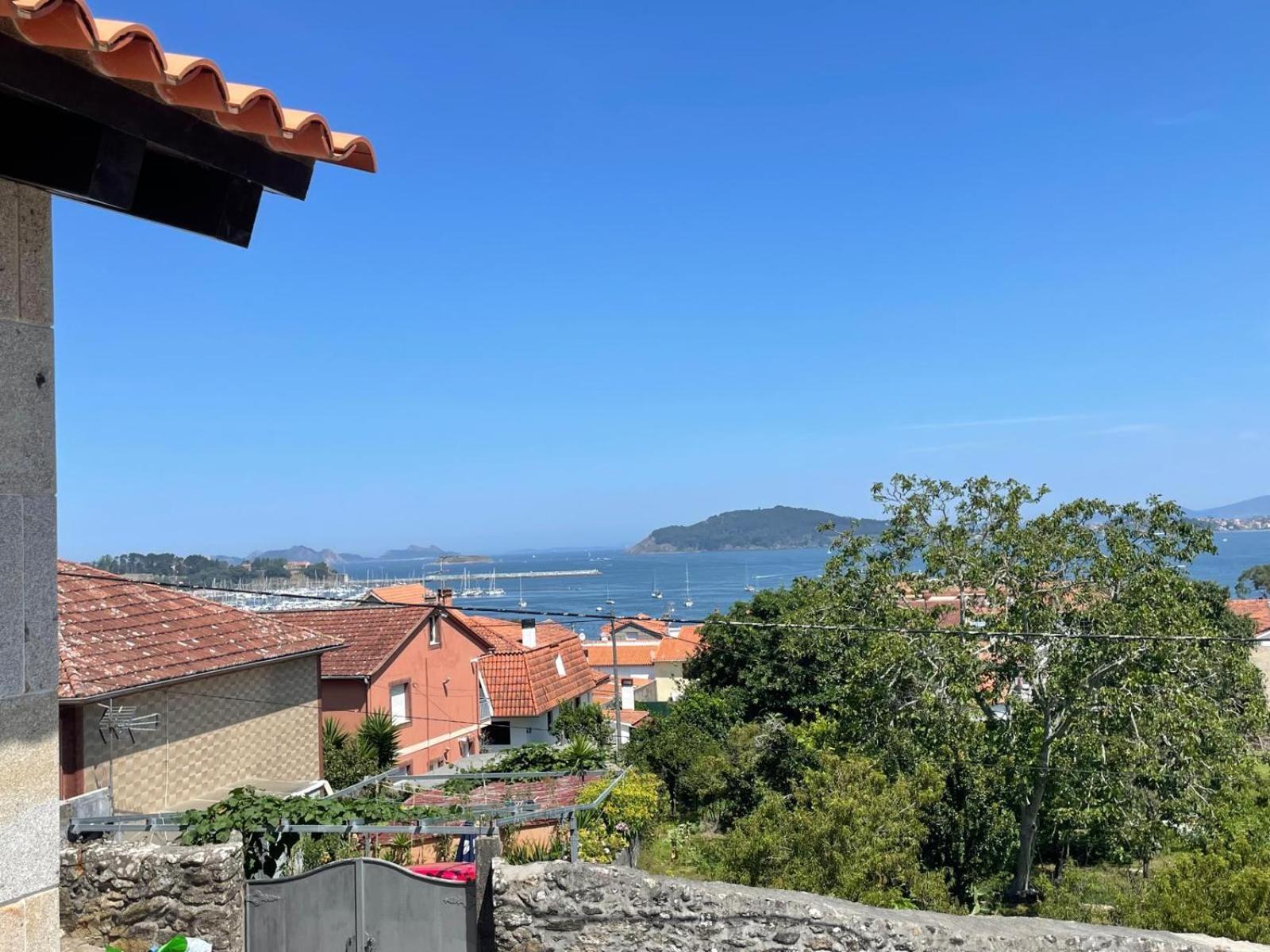 Casita Independiente Y Tres Apartamentos Con Piscina Ladeira Playa Baiona Bagian luar foto