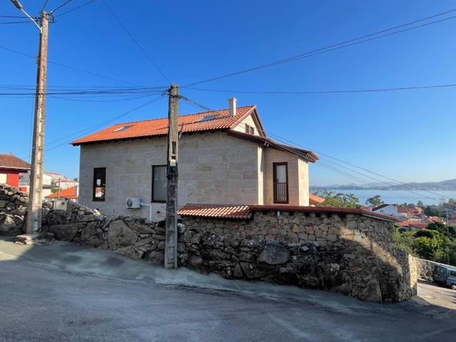 Casita Independiente Y Tres Apartamentos Con Piscina Ladeira Playa Baiona Bagian luar foto